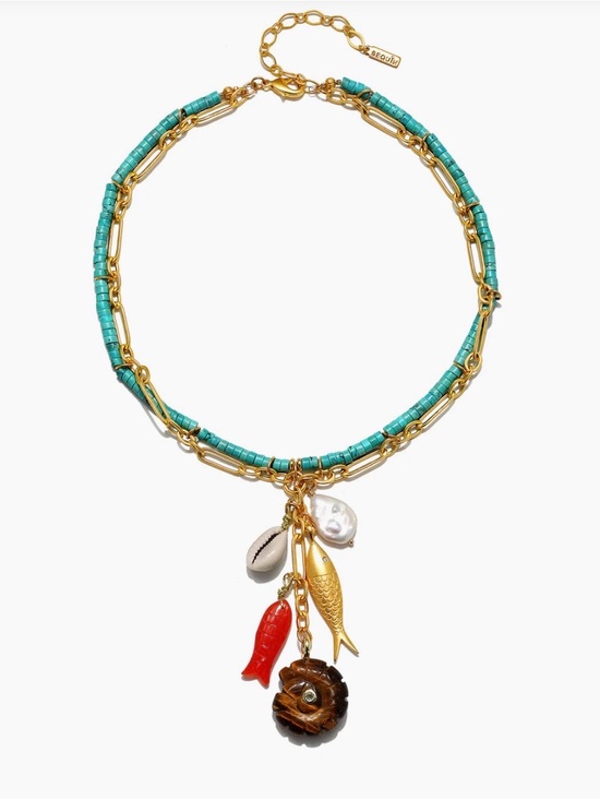Sequin Jewelry - Sequin Cameron Necklace with Beads and Multi Chain